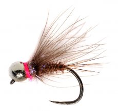 Tungstenová nymfa s růžovou hlavičkou a modro-fialovým záhlavím B/P