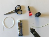 Vlepení ujímaného návazce do muškařské šňůry