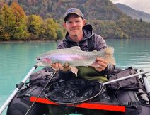 Vojta s Belly Boatem Guideline Drifter Evolution v akci