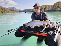 Vojta s Belly Boatem Guideline Drifter Evolution v akci