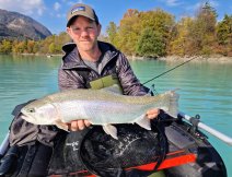 Vojta s Belly Boatem Guideline Drifter Evolution v akci