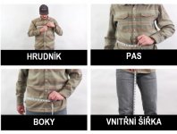 Prvodce velikostmi obleen znaky Simms