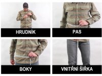 Prvodce velikostmi obleen znaky Simms