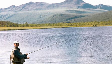 eka Vojman-mukask sek (zde chycen pstruh 50cm).