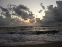 Dawn on the Atlantic side of Sebastian Inlet