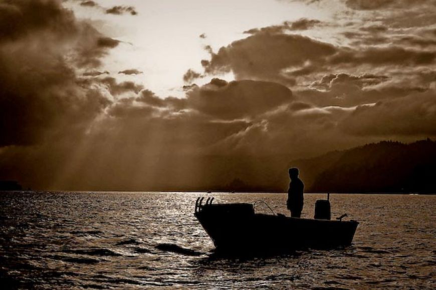 The Columbia River at dawn