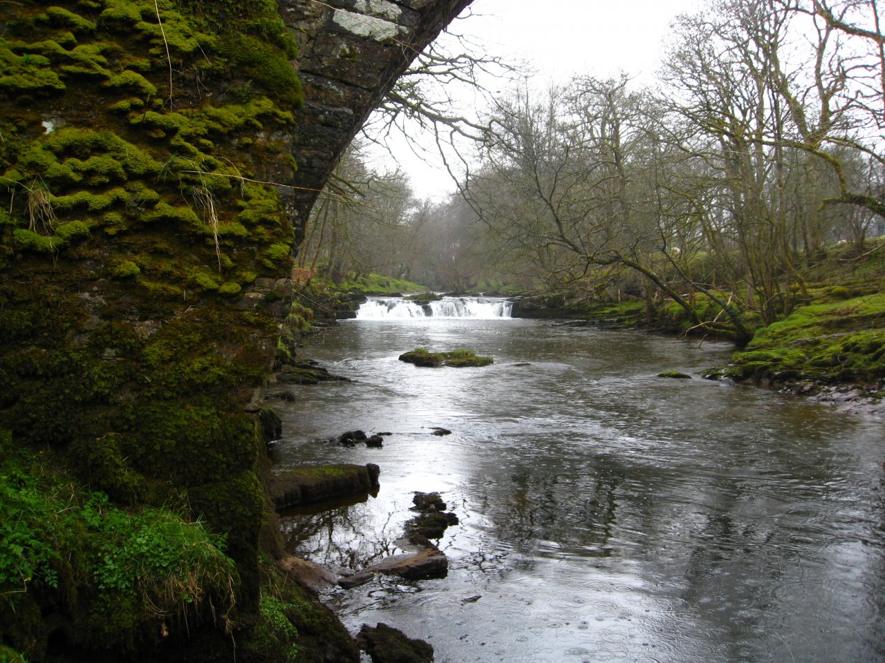 Upper Usk Stone Bridge and lovely pool