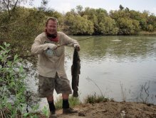 Still waters or slow flowing water can be fantastic places to spot and fish for catfish