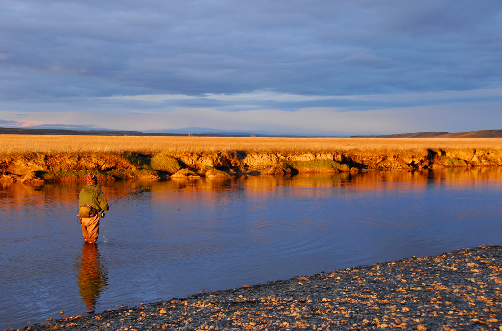 Sunset in the Rio Grande valley and no signs of civilization as far as the eye can see