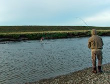 A secure stand on the gravel bank to win the battle