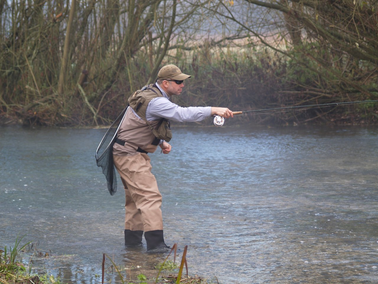 Nymphing on the Test's arm