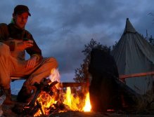 Morten Oeland in Lapland, Sweden