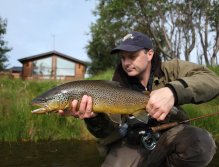 A thumper right in front of the lodge
