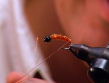 Fly Tying, Polish Woven; Ribbing the copper wire