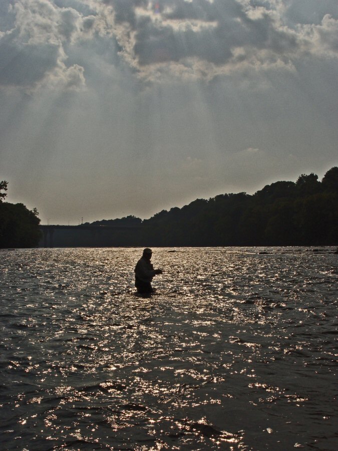 River fishing for Small Mouth