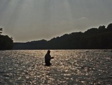 River fishing for Small Mouth