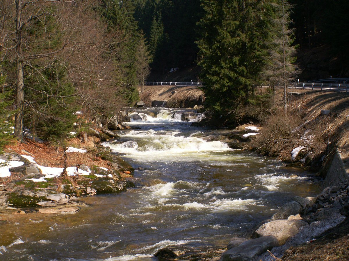 Labe river below Spindleruv Mlyn dam