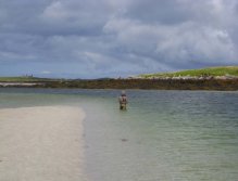 Seconds later the rod was arched