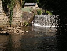 Pool under the weir