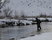 Putting in time here, Matt switches from rod to rod maximizing his efficiency