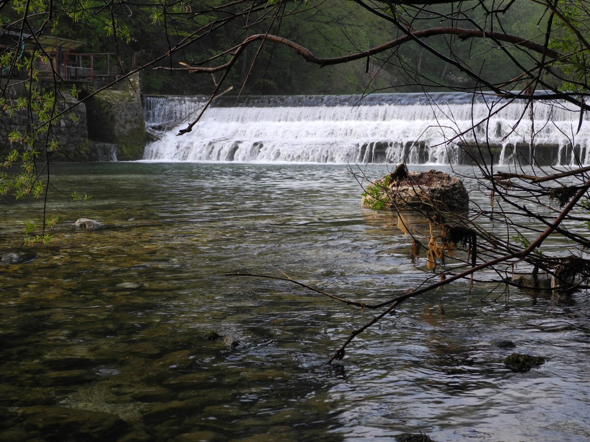Under the weir