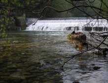 Under the weir