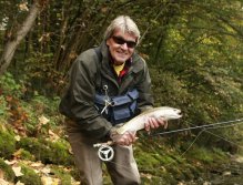 Roman Moser with nice rainbow trout