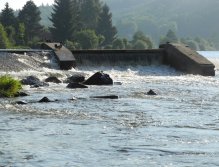 Water under Weir