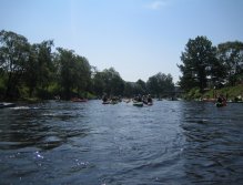 Canoes on Vltava