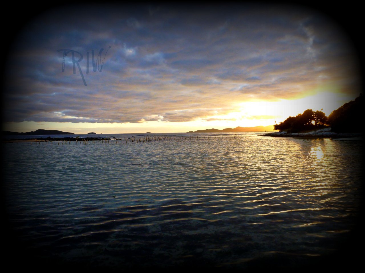 Sunset in the Caribbean
