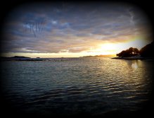 Sunset in the Caribbean