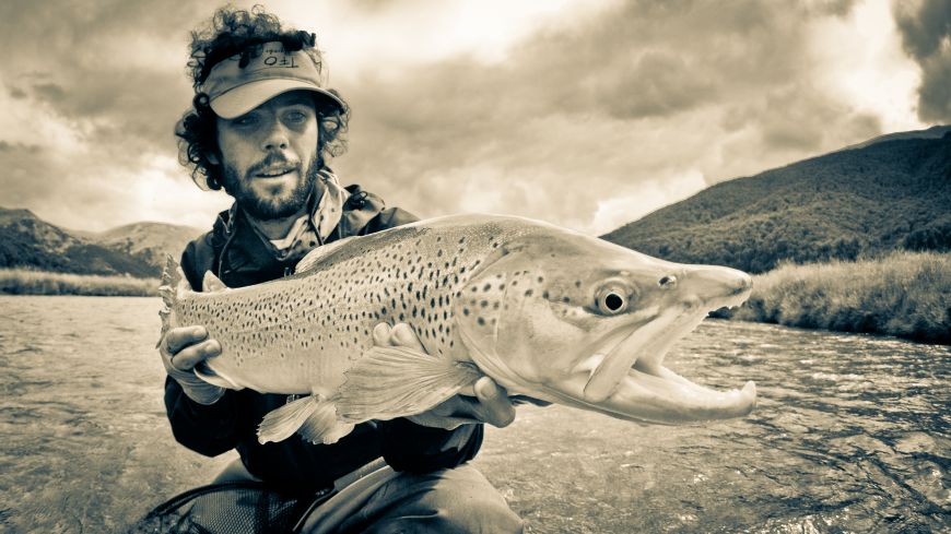 This fish is the reward of a long walk. Sight nymphing in a magic river