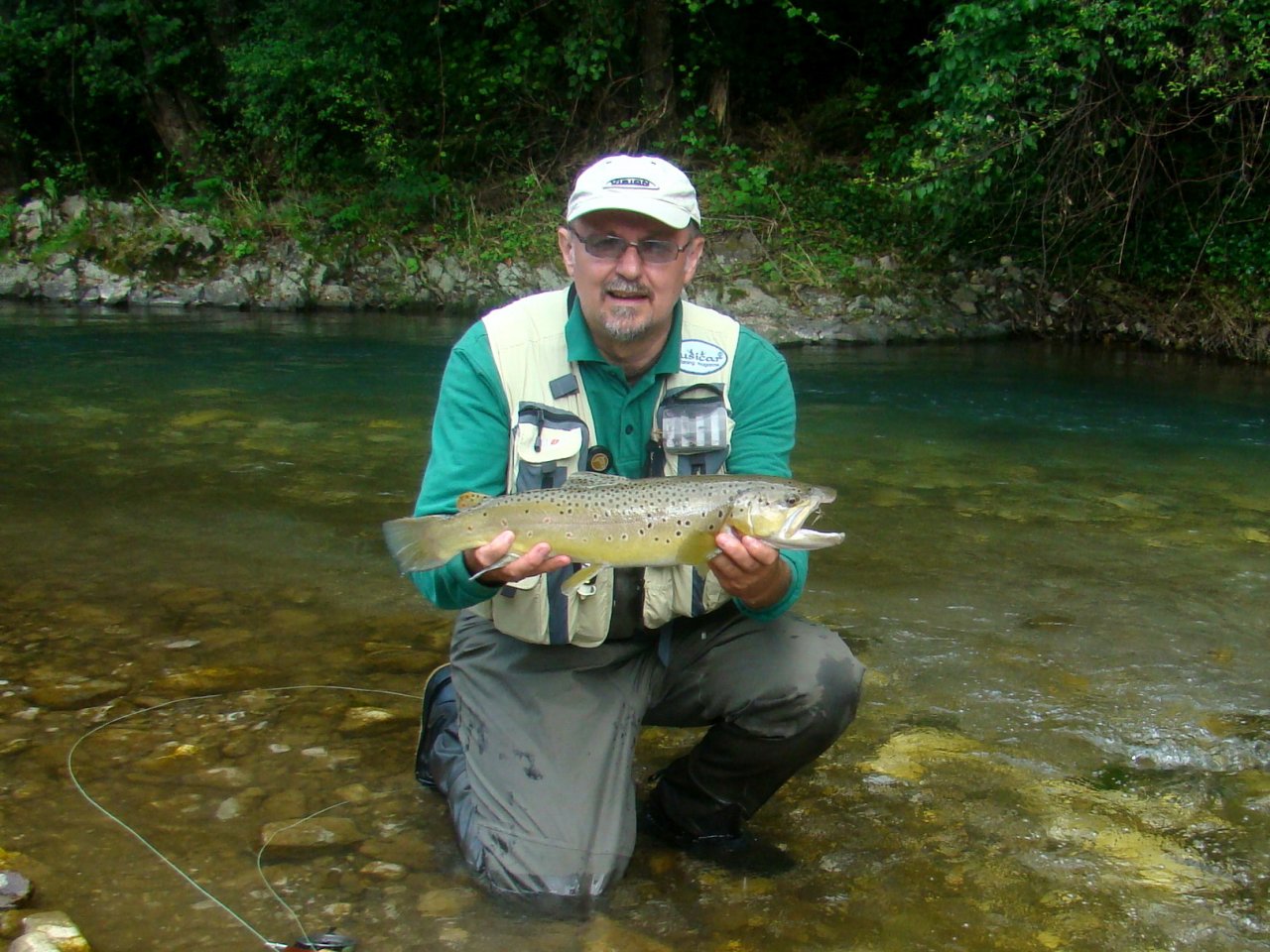 Ivan Korhner, 62 cm trout, the fly may
