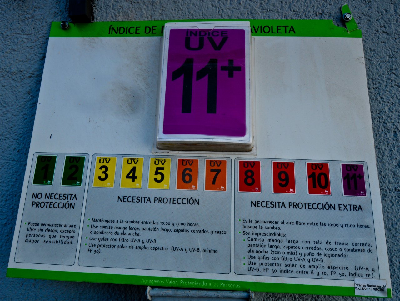 The UV index is out of scale� as my emotions and the colors of creation