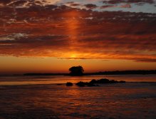 Sunset paradise oil canvas