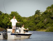 Fishing from the platforms