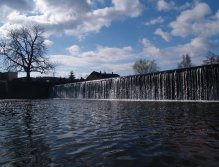 View from under the weir