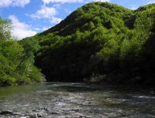Sunny day on Idrijca