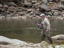 Not much equipment when wearing access pack and easy walking