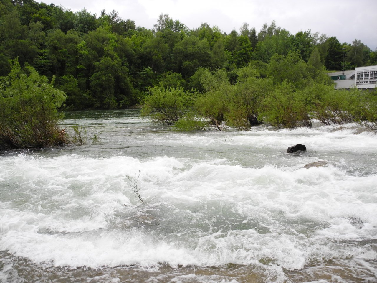 Limited wading options during high water