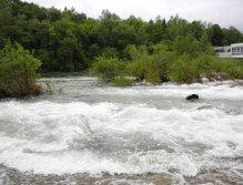 Limited wading options during high water