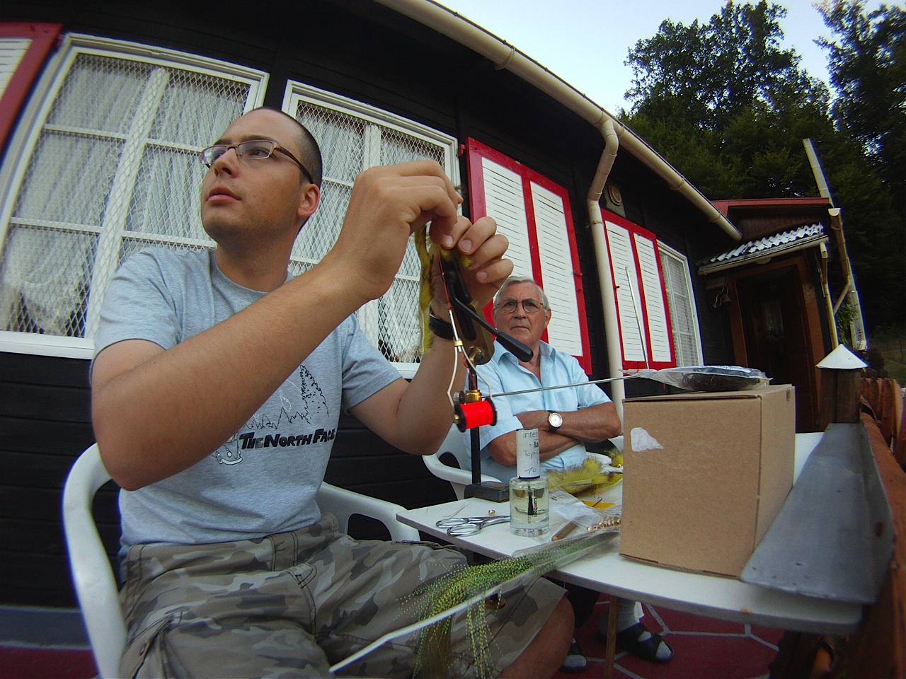 Making a streamer in Alsace (North East of France)