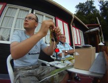 Making a streamer in Alsace (North East of France)