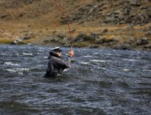 Kruté podmínky pro nahazování muškařským prutem