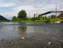 Váh pod papírnou v Ružomberoku