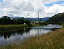 Váh nad papírnou v Ružomberoku