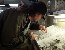 Doplnění krabiček v rybářské chatě