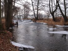 Zimní Blanice nedaleko Bavorova