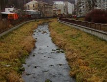Horní tok Svatavy v Kraslicích