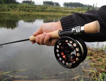 Nový přísrůstek LEICHI Nano Lake Fly Rod připraven do akce s čirou Hover šňůrou.